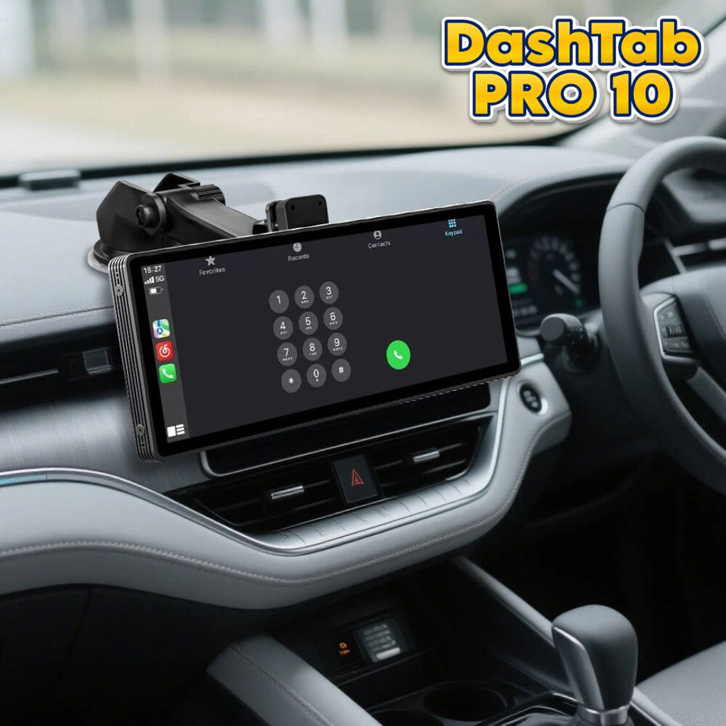 DashTab™ PRO 10 - Car Infotainment Unit + Front Dashcam + Reverse Parking Camera