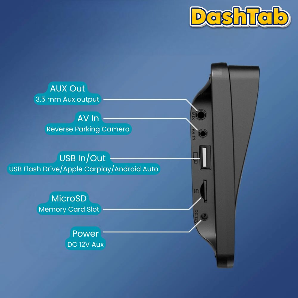 DashTab™ Mini 7 - Car Infotainment Unit + BONUS Reverse Parking Camera