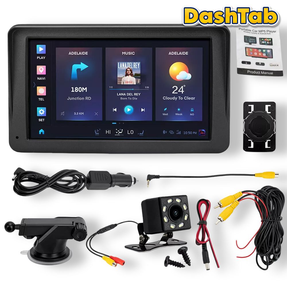DashTab™ Mini 7 - Car Infotainment Unit + BONUS Reverse Parking Camera