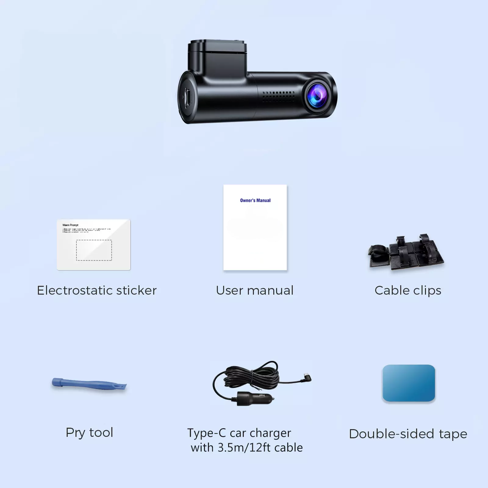 Front Dashcam Set - Full HD 1080P